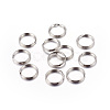 Platinum Plated Iron Split Key Rings X-IFIN-C057-15mm-1
