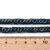 AB Color Plated Opaque Glass Beads Strands LS-GLAA-T026-3x6mm-P16-4