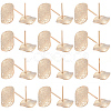 40Pcs Brass Stud Earrings Findings KK-SC0006-87G-1