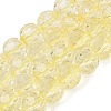 Crackle Transparent Glass Beads Strands GLAA-N068-06A-07-1