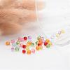 Mixed Color Transparent Acrylic Faceted Round Beads X-DB4MMM-3