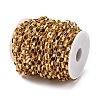 304 Stainless Steel Textured Rolo Chains STAS-P386-09G-3
