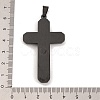 PVD Vacuum Plating 304 Stainless Steel Rhinestone Big Pendants STAS-Z080-14B-3