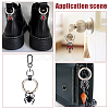 8Pcs 4 Styles Spider Alloy Rhinestone Shoes Charms PALLOY-WR00002-6