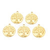 Ion Plating(IP) 201 Stainless Steel Pendants STAS-T063-186G-1
