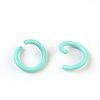 Spray Painted Iron Open Jump Rings IFIN-F149-F17-2