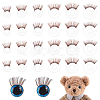 24Pcs 6 Style Acrylic Doll Eyelashes DOLL-PH0001-41B-1