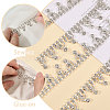 Flower Crystal Glass Rhinestone Cup Chains DIY-GL0005-73-4