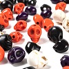 280Pcs 2 Sizes Dyed Synthetic Turquoise Beads G-LS0002-19-4