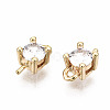 Brass Micro Pave Clear Cubic Zirconia Peg Bails Charms KK-T056-95G-NF-3