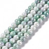 Electroplated Glass Beads Strands X-GLAA-C023-01B-1