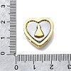 Brass Micro Pave Cubic Zirconia Pendants Set KK-V010-08GP-01-3