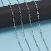 Tarnish Resistant 304 Stainless Steel Cable Chains CHS-K001-96-3.5mm-3