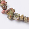 Natural Unakite Stretch Bracelets BJEW-JB03681-02-2