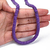 Handmade Polymer Clay Beads Strands CLAY-R089-6mm-052-6