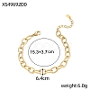 304 Stainless Steel Cable Chain Bracelets X-STAS-OY012-97G-2