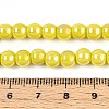 Electroplate Opaque Glass Beads Strands GLAA-T032-P6mm-AB16-4