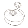 Wire Swirl Spiral Upper Arm Cuff Band AJEW-G033-03P-2