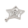 Rack Plating Brass Micro Pave Cubic Zirconia Pendants KK-D359-30P-2