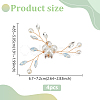 4Pcs Flower Plastic Imitation Pearl Shoe Decorations FIND-MA0001-01-2