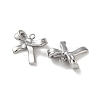 Non-Tarnish 304 Stainless Steel Charms STAS-L022-395P-02-2