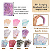 100Pcs 10 Styles Hot Stamping Cardboard Paper Jewelry Display Cards CDIS-TA0001-17-3