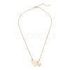 1Pc 302 Stainless Steel Heart Puzzle Pendant Cable Chain Lariat Y Necklaces for Women NJEW-TADJ0001-01KCG-2