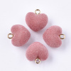 Flocky Acrylic Pendants X-FIND-T046-28-11-1