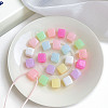Opaque Acrylic Beads X-OACR-H038-16-1