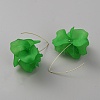 Acrylic Flower Dangle Earrings EJEW-WH0009-30E-2