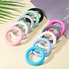 9Pcs Ring Food Grade Eco-Friendly Silicone Focal Beads JX895D-5