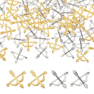 100Pcs 2 Colors Tibetan Style Alloy Pendants FIND-CA0011-58-1