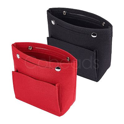 2Pcs 2 Colors Felt Purse Organizer Insert FIND-WR0007-47-1