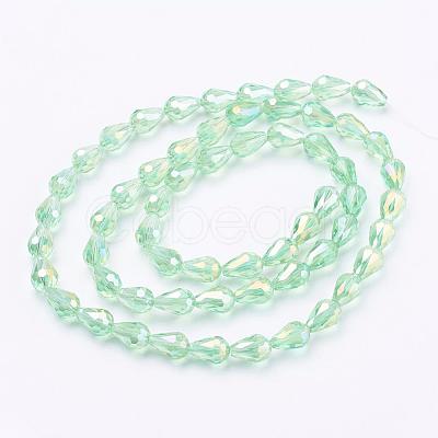 Electroplate Glass Beads EGLA-R006-11x8mm-M-1