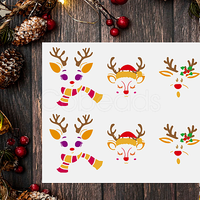 Plastic Hollow Out Drawing Painting Stencils Templates DIY-WH0396-863-1