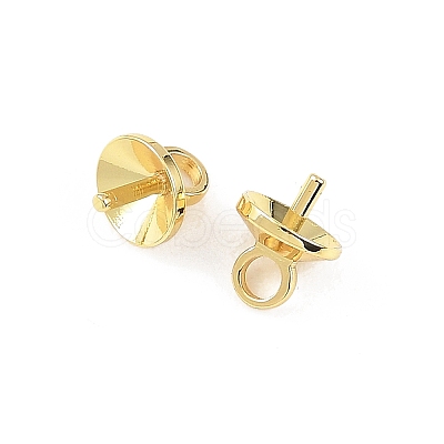SHEGRACE Brass Cup Pearl Peg Bails Pin Pendants XGRQ1R468-348G-1