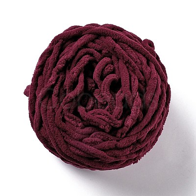 Bulky Soft Polyester Crocheting Knitting Yarn for Scarf OCOR-G009-03M-1