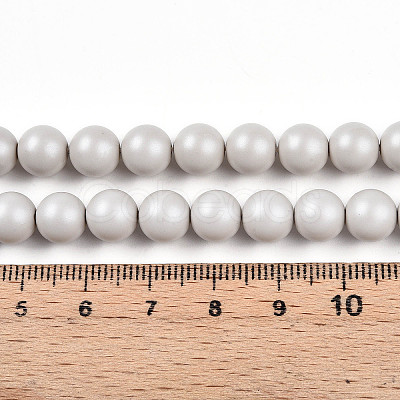 Baking Paint Pearlized Glass Pearl Bead Strands HY-N002-8mm-B05-1