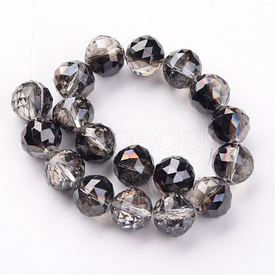 Electroplate Glass Bead Strands EGLA-J140-HP02-14mm-1