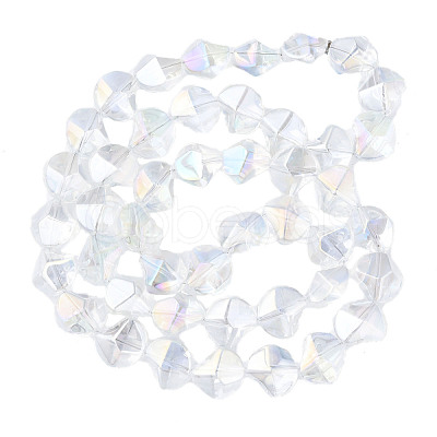Electroplate Glass Beads Strands EGLA-N008-019-D01-1
