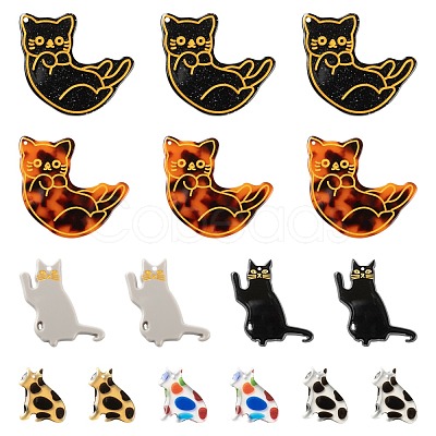 Cat/Kitten Pendant Kit for DIY Jewelry Making Finding Kit DIY-LS0004-04-1