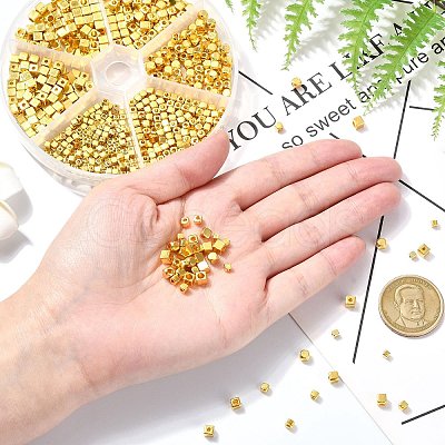 6 Styles Alloy Spacer Beads FIND-CJ0003-50-1