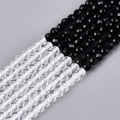 Transparent Glass Beads Strands GLAA-N074-01A-02-1