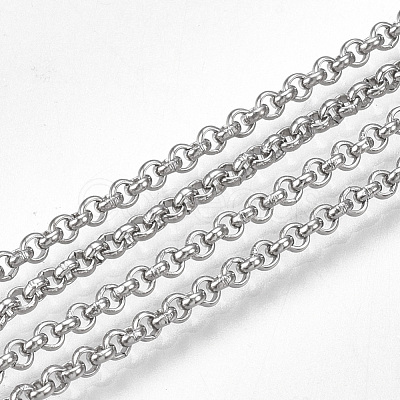 Tarnish Resistant 304 Stainless Steel Rolo Chains CHS-S005-01-1