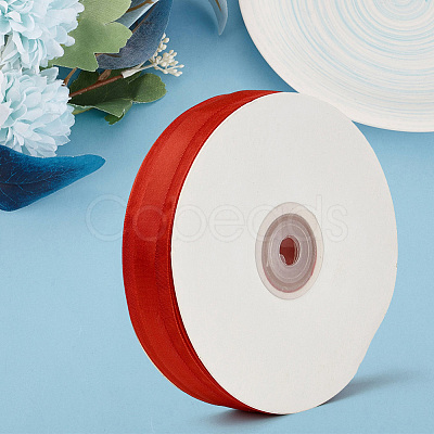 1Roll Solid Color Organza Ribbons ORIB-CY0001-02E-1