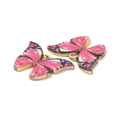 Alloy Enamel Pendants PALLOY-M200-01LG-E-1