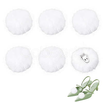 Fibre Pompom Ball FIND-WH0139-942B-1