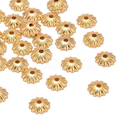 Brass Bead Cap X-KK-P032-06-NR-1