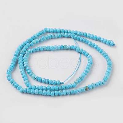 Natural Howlite Beads Strands TURQ-K004-06A-1