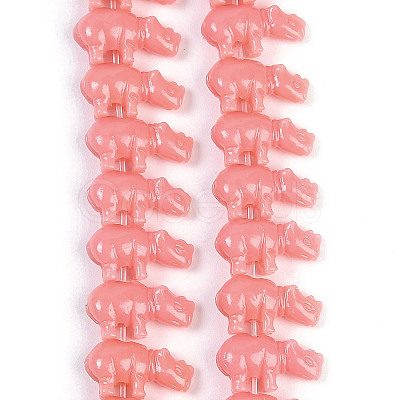 Synthetic Coral Dyed Carved Beads Strands CORA-K009-04A-1